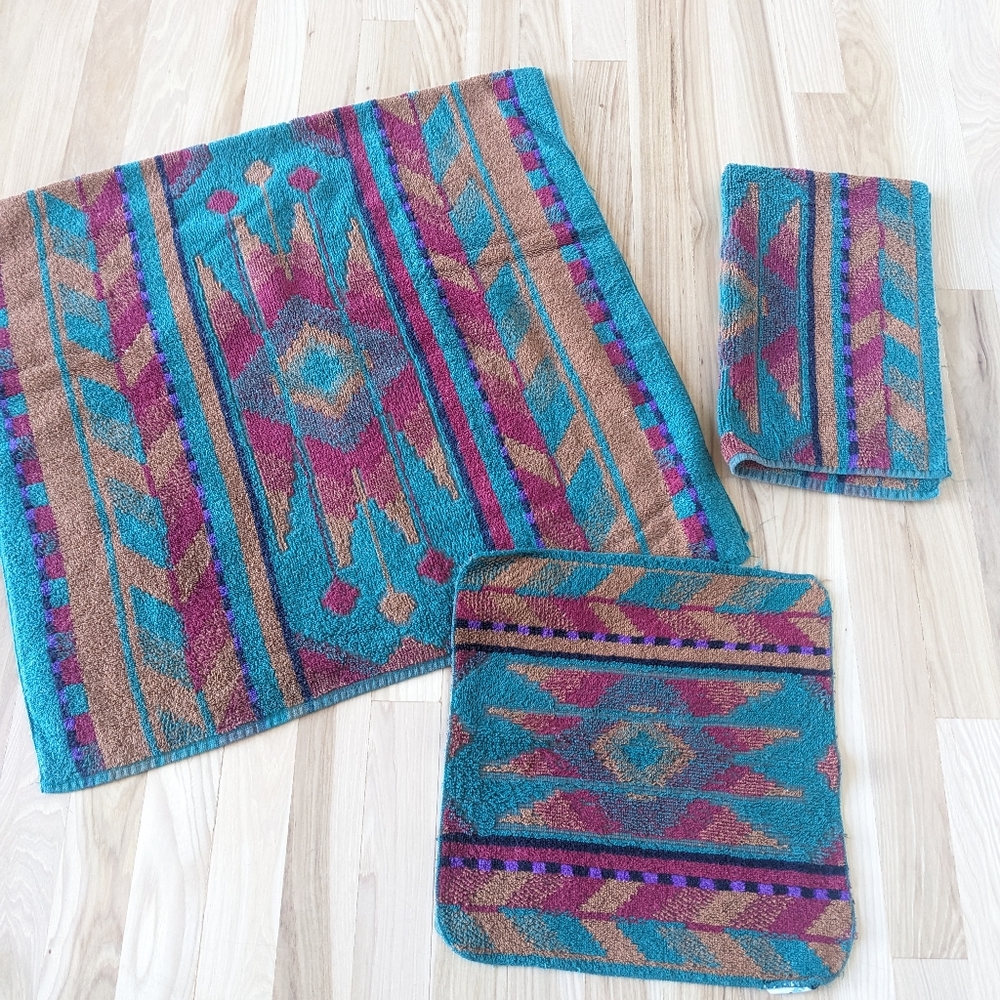 1980s Fieldcrest Bath Towel set